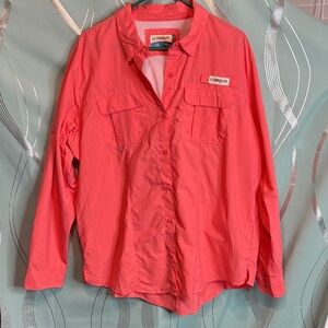 Magellan Outdoors Women's Coral Button Down Shirt